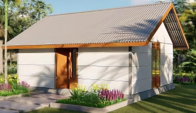 Single-storey panel-built home
